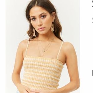 Plaid yellow tank top!